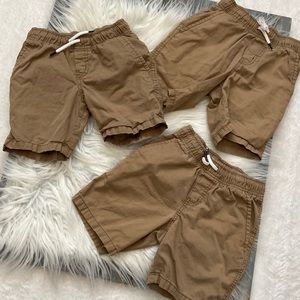 3 pair of boys khaki shorts all same brand and size